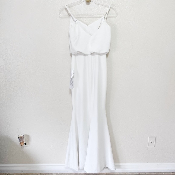 NEW Dress the Population Gracelyn Blouson Jersey Gown size xxs - Picture 11 of 12